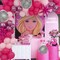 Hot Pink Balloon Garland Kit Princess Party Decorations(Hot Pink)